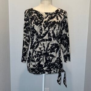 Easy wear by Chicos Blouse With Side Tie - Size 1